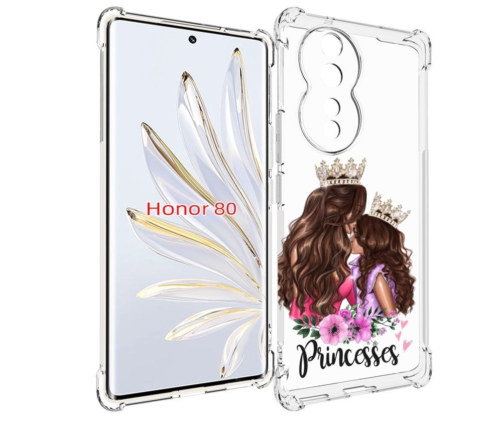 

Чехол MyPads Принцессы женский для Honor 80, Прозрачный, Tocco
