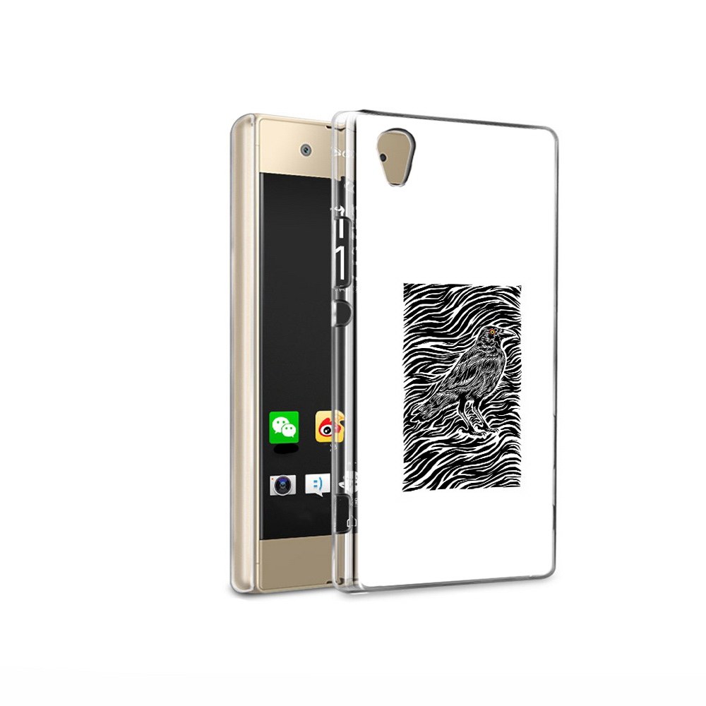 

Чехол MyPads Tocco для Sony Xperia XA1 Ultra ворон в абстракции (PT67027.252.272), Прозрачный, Tocco