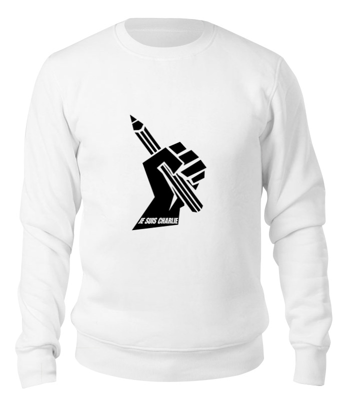 

Свитшот унисекс Printio Je suis charlie, я шарли белый XS, Je suis charlie, я шарли