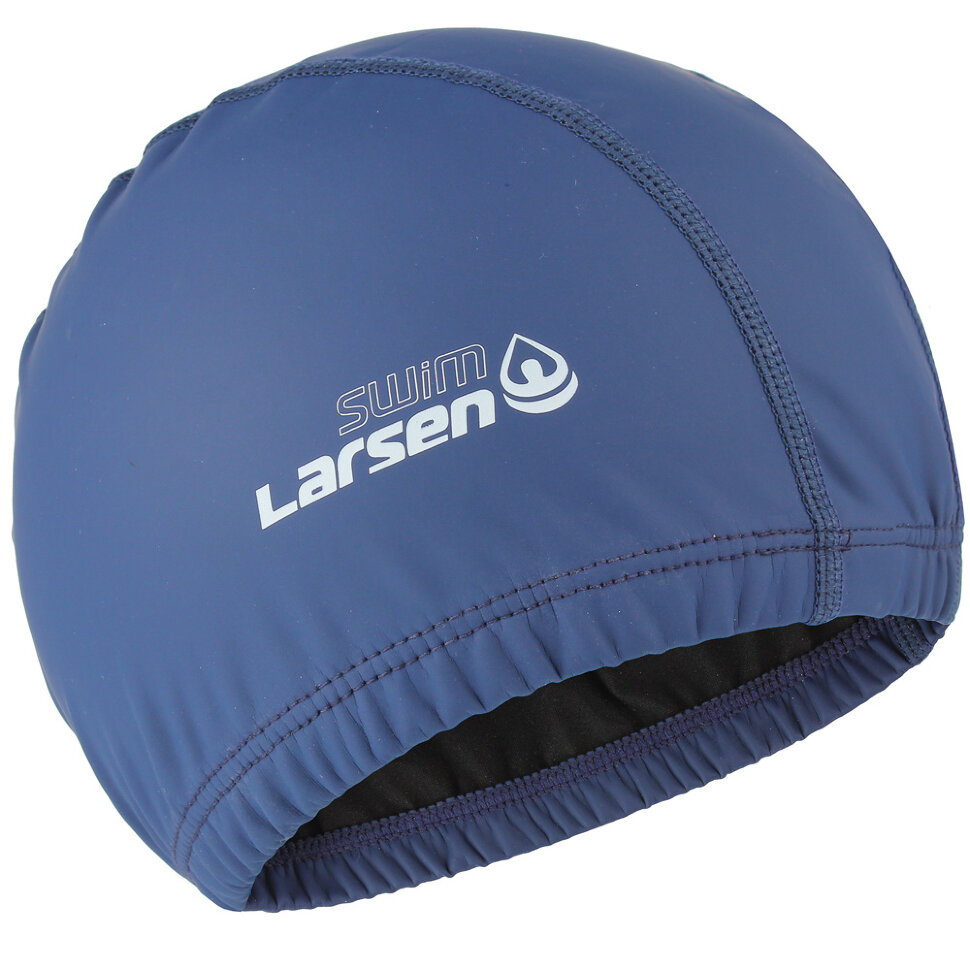 

Шапочка плавательная Larsen Swim PU100 синяя, Синий, Swim PU100