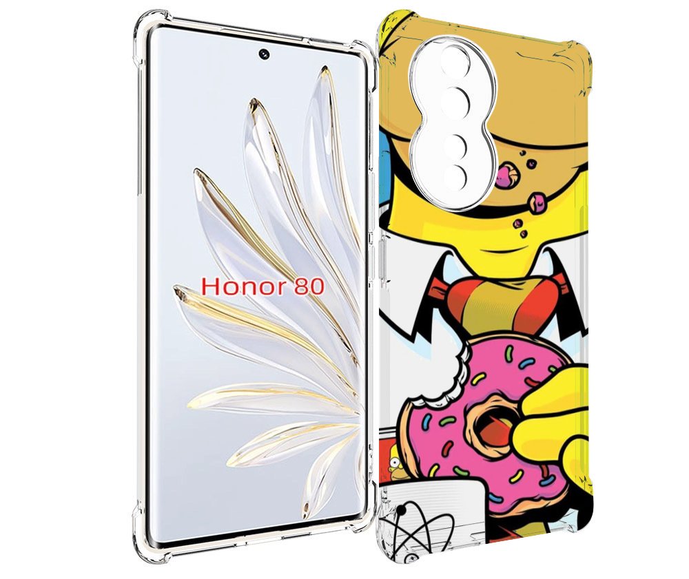 

Чехол MyPads Пончик для Honor 80, Прозрачный, Tocco