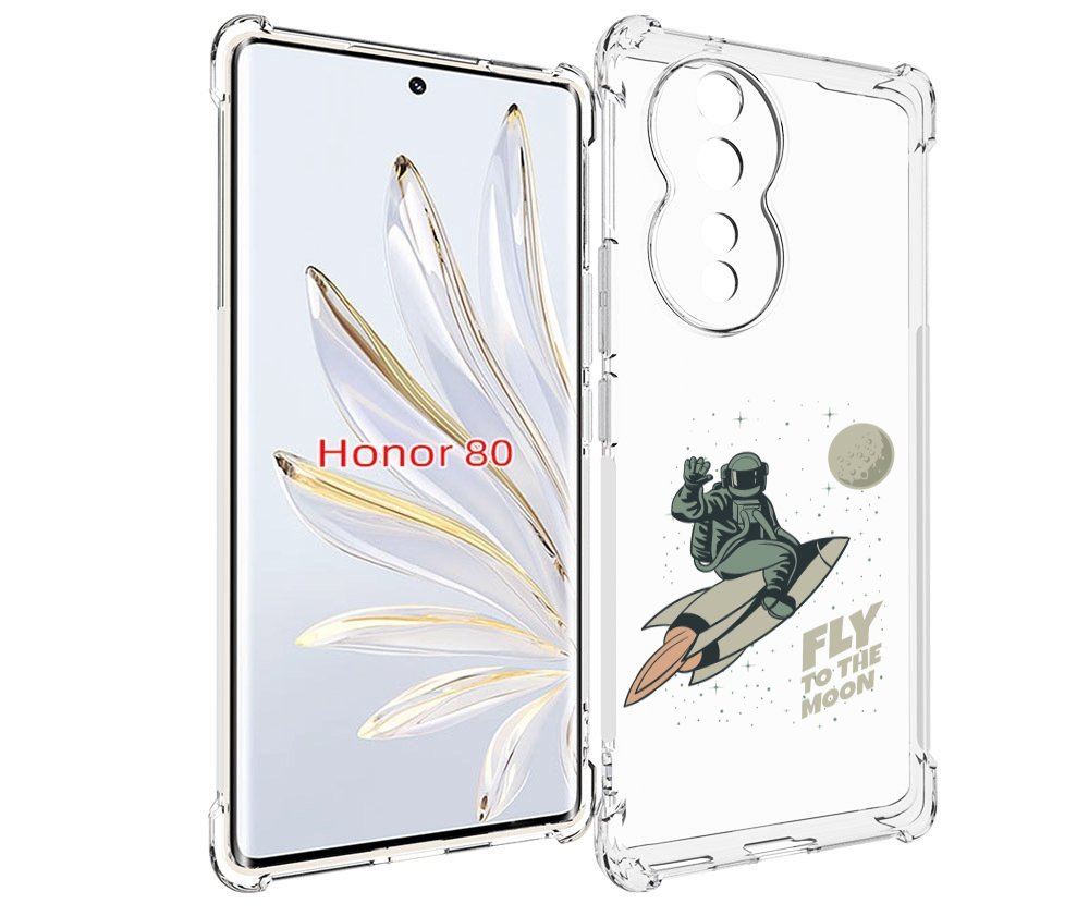 

Чехол MyPads Полет-на-Луну для Honor 80, Прозрачный, Tocco