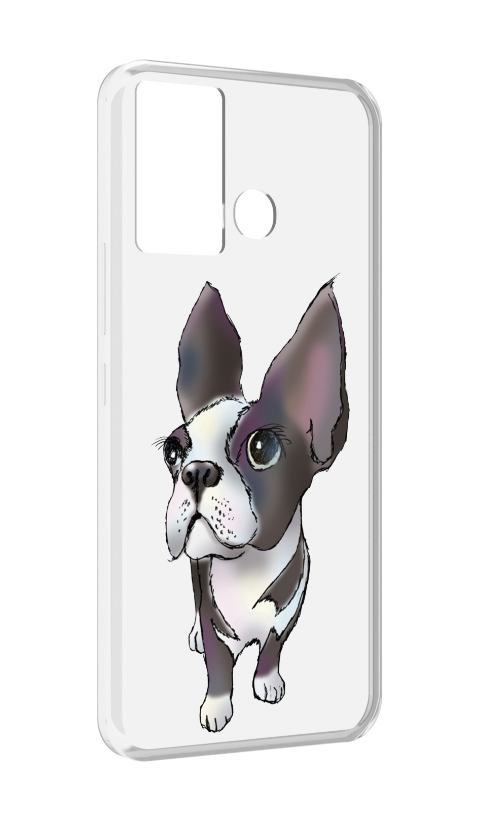 

Чехол MyPads Бульдожка для Infinix Hot 12 Play, Прозрачный, Tocco