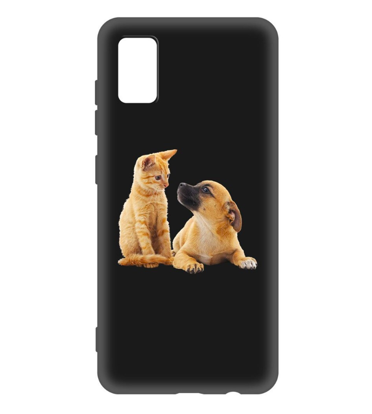

Чехол-накладка Krutoff Soft Case Лучшие друзья для Xiaomi 12 Pro черный, Разноцветный