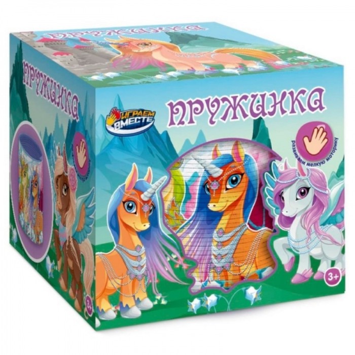 

Игра пружинка Играем вместе «Единороги», 8 x 7 x 8 см