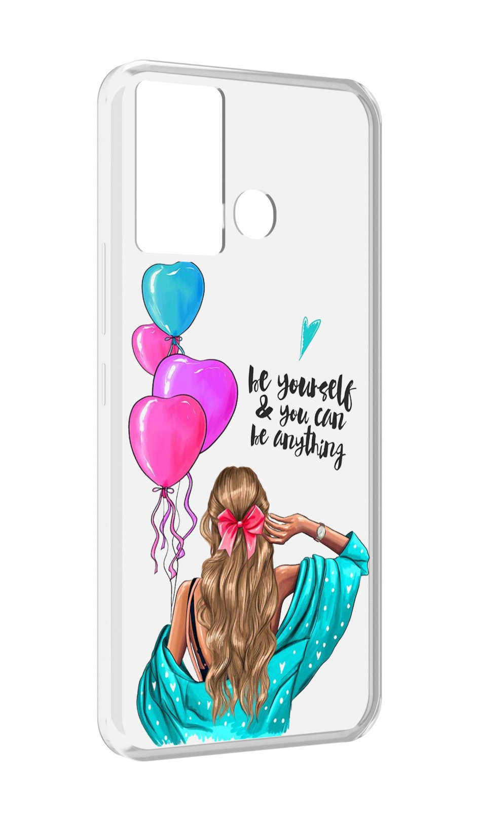 

Чехол MyPads Будь-собой для Infinix Hot 12 Play, Прозрачный, Tocco