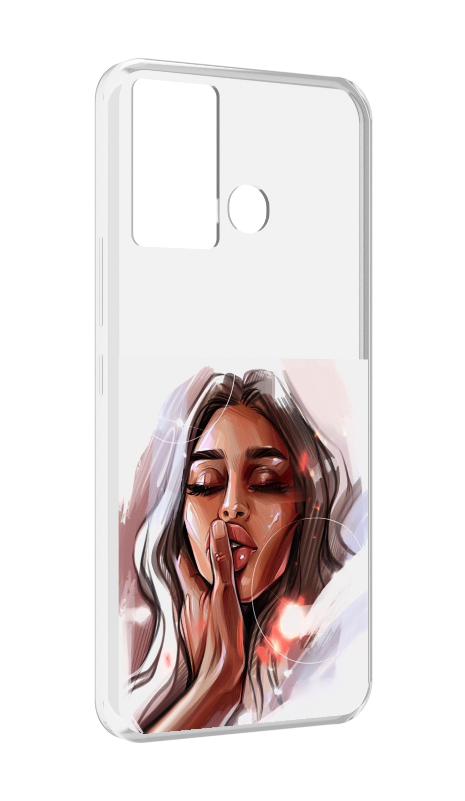 

Чехол MyPads Большие-губы женский для Infinix Hot 12 Play, Прозрачный, Tocco