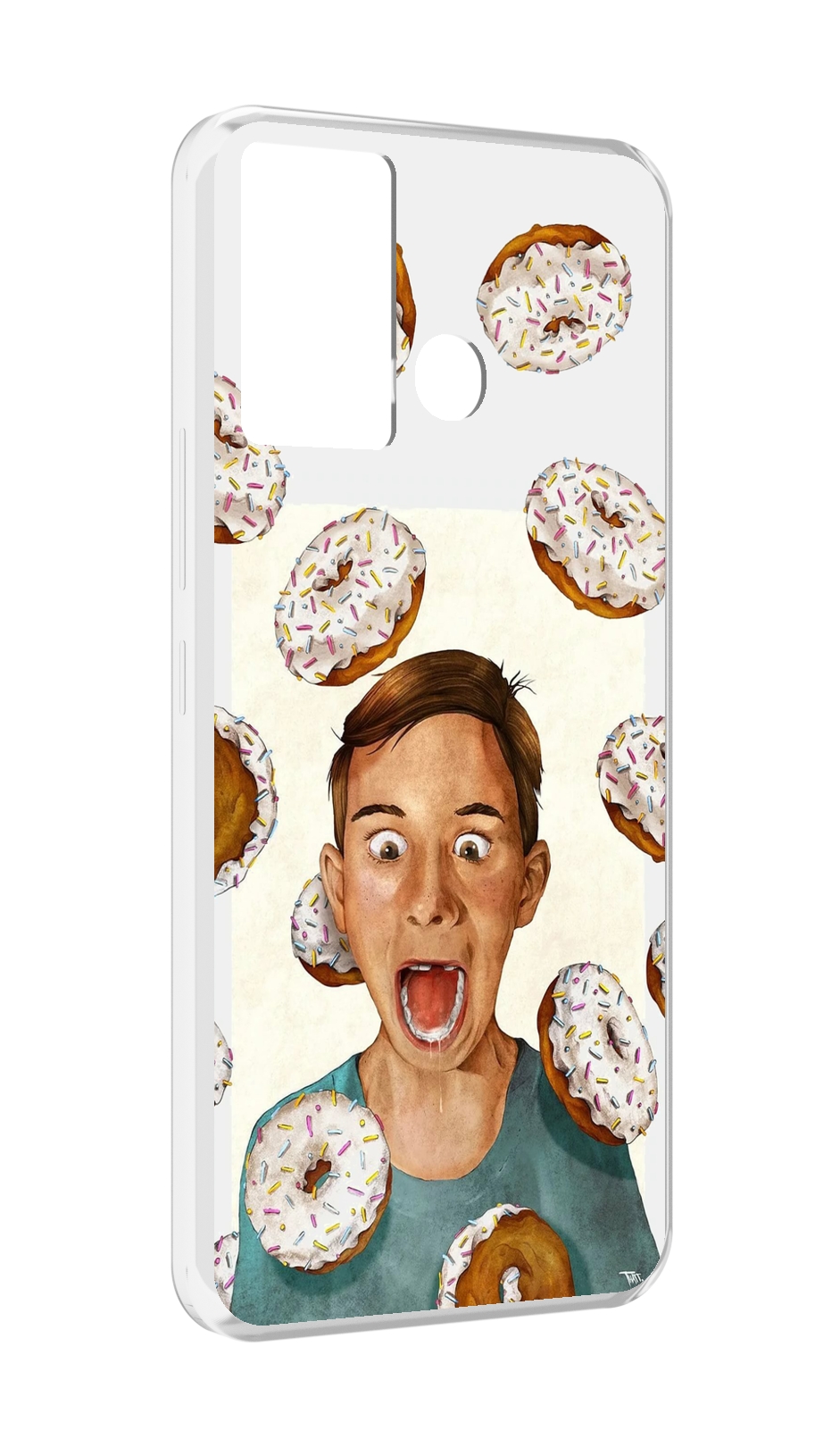 

Чехол MyPads Бешенные-пончики для Infinix Hot 12 Play, Прозрачный, Tocco