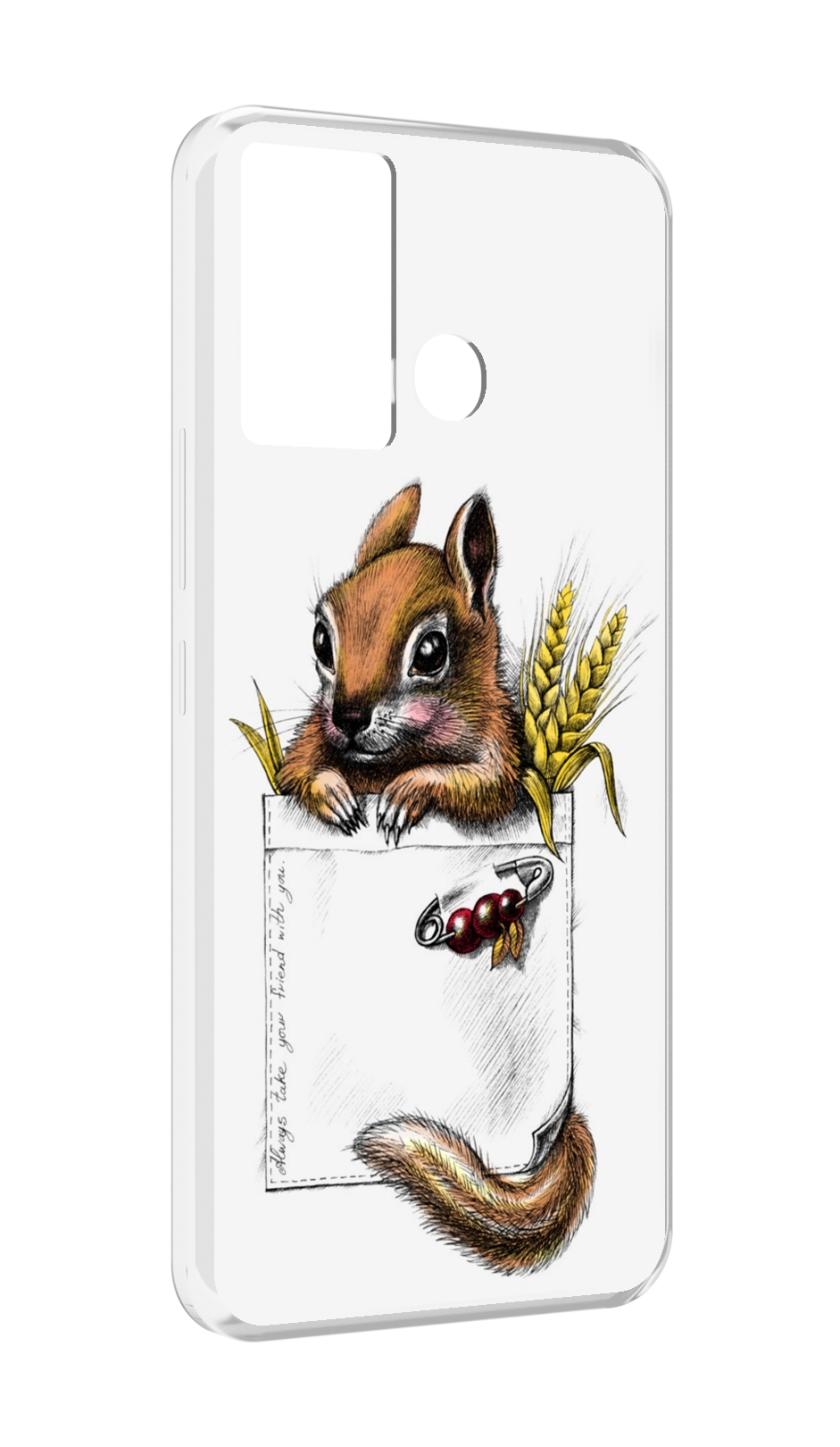 

Чехол MyPads Белочка для Infinix Hot 12 Play, Прозрачный, Tocco