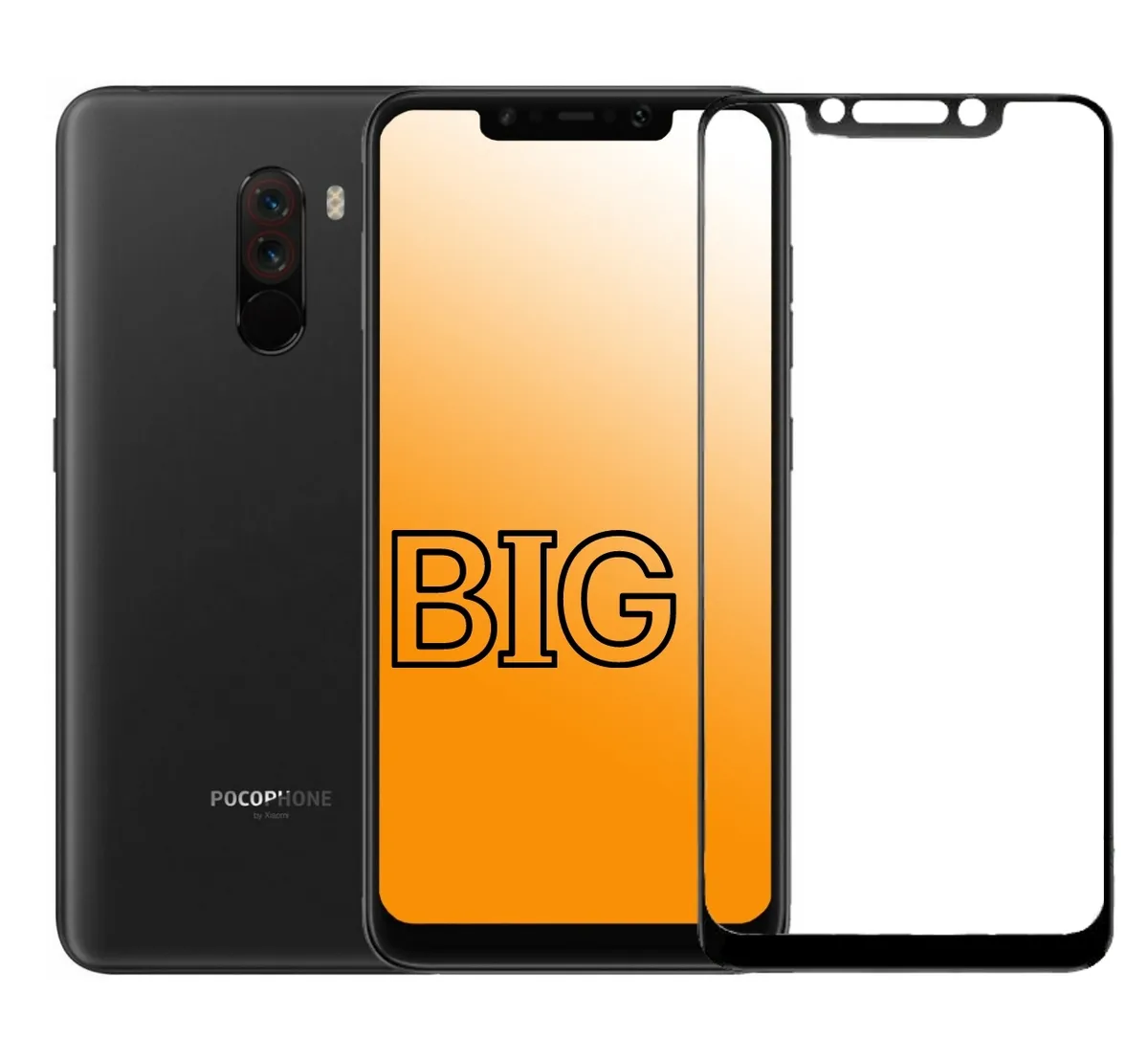 

Защитное стекло для Xiaomi Poco F1 / Pocophone F1, Poco F1