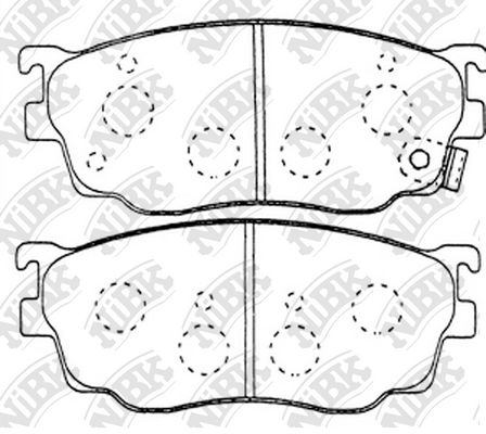 

Тормозные колодки NiBK дисковые PN5418