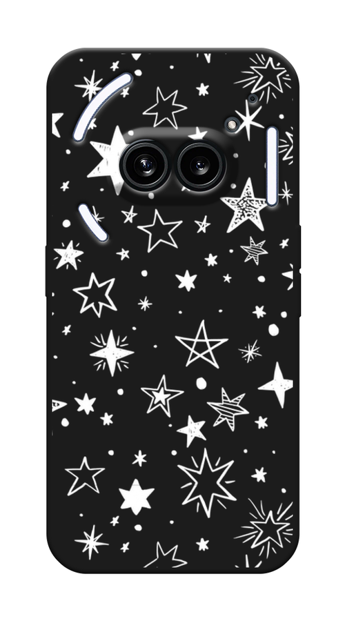 

Чехол Awog на Nothing Phone 2a "Звездочки графика белая", Прозрачный;белый, 3300352-1