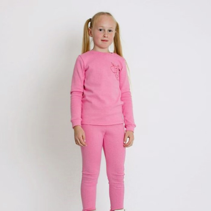 ИВАШКА Комплект для девочки «Термобелье», цвет розовый, рост 140 см