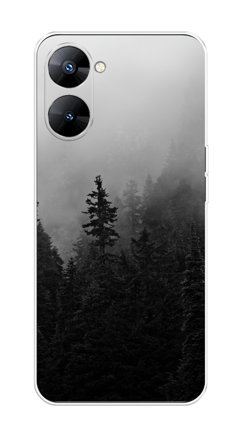 

Чехол на Realme V30 5G/V30T 5G "Туманный лес", Серый;черный, 2513450-2