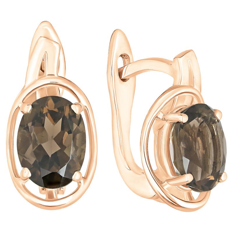 

Серьги из серебра с раухтопазомом LAZURIT-ONLINE 7761RG, 7761RG