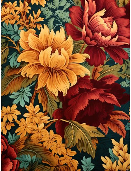 

Алмазная мозаика без подрамника Цветы, 50x40 см, 49 цветов, 68494, РА-551