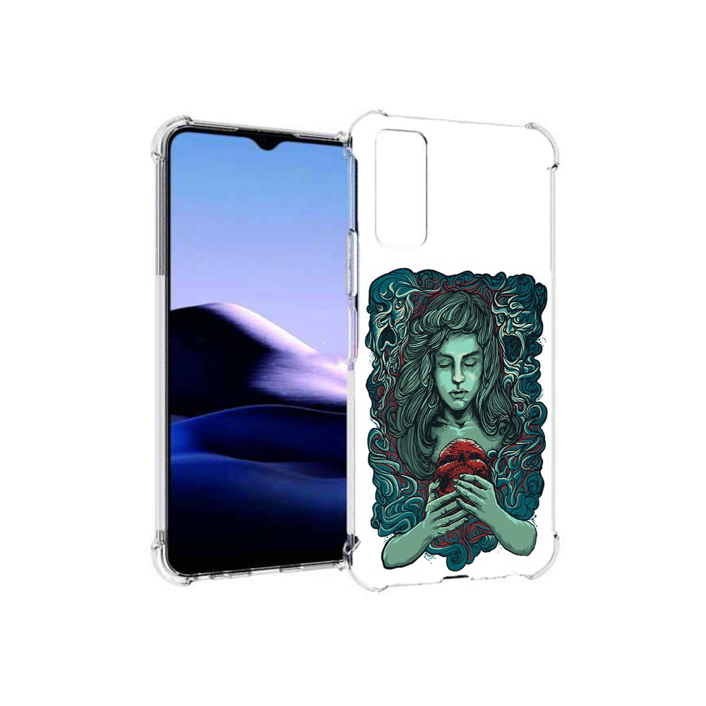 

Чехол MyPads Tocco для Vivo Y20 спящая девушка (PT154038.379.619), Прозрачный, Tocco