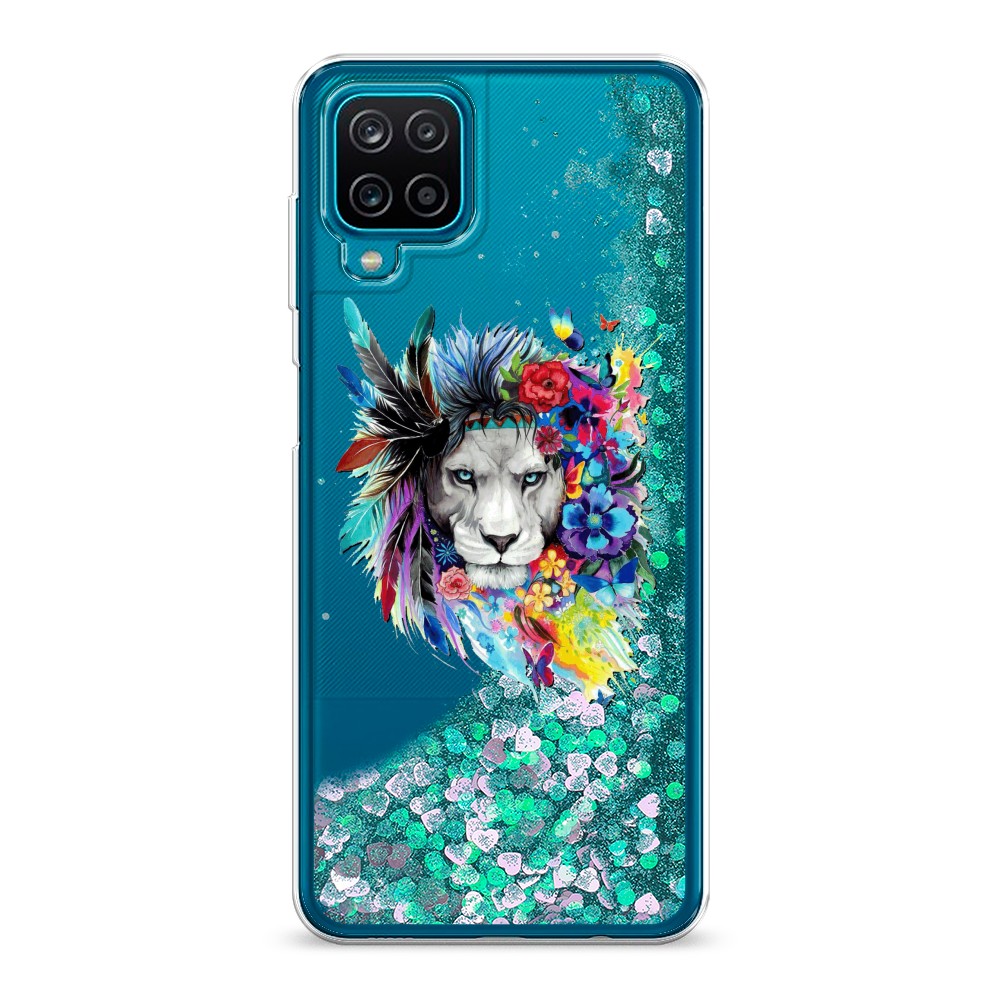 

Жидкий чехол с блестками "Гавайский лев" на Samsung Galaxy A12, 2101695-1