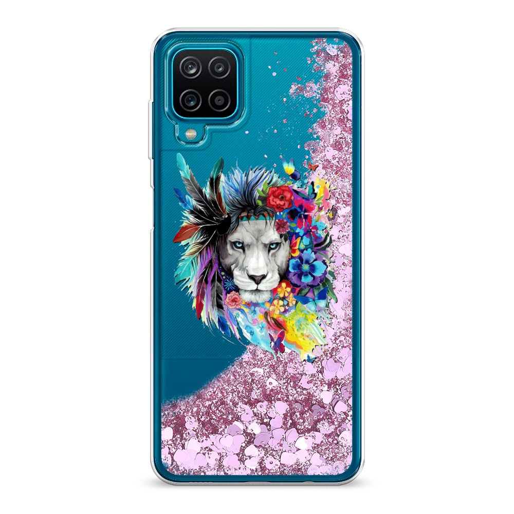 

Жидкий чехол с блестками "Гавайский лев" на Samsung Galaxy A12