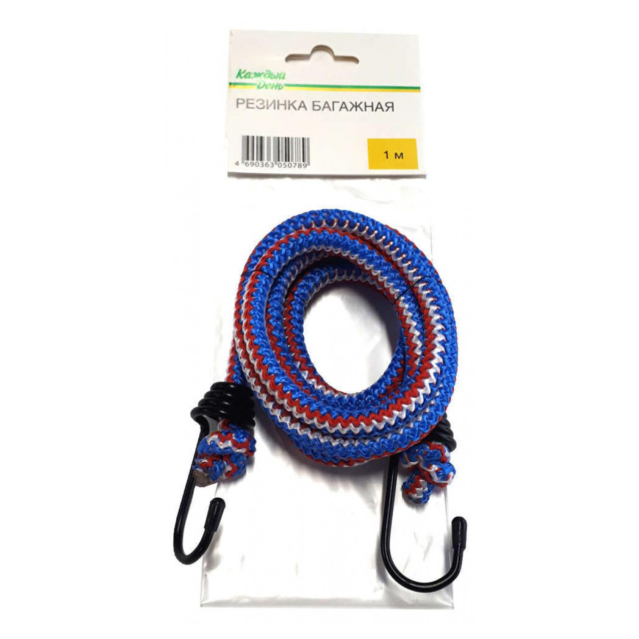 Резинка багажная Каждый день с крюками 1 м