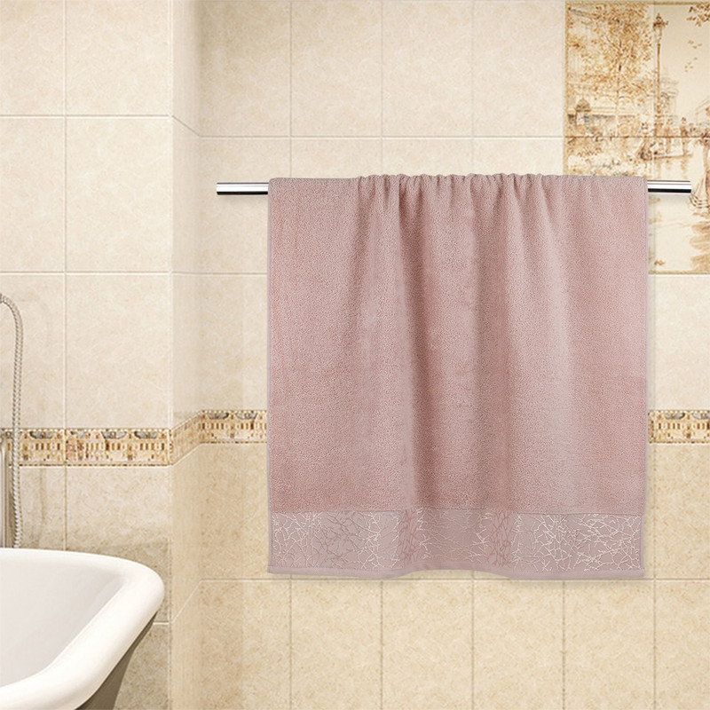 

Махровое полотенце УЗ Престо м7009_29 M 50x 80 брусн