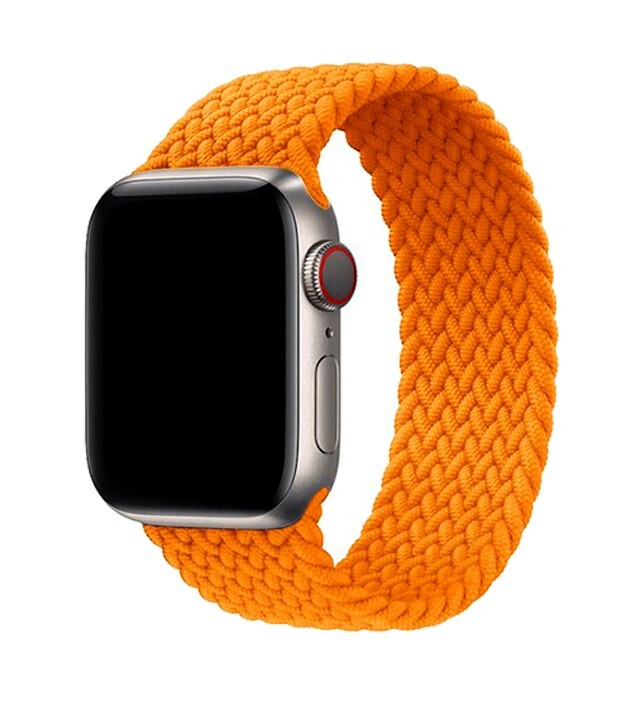 

Ремешок-браслет нейлоновый для Apple Watch 42/44мм (8), оранжевый, M(145mm)