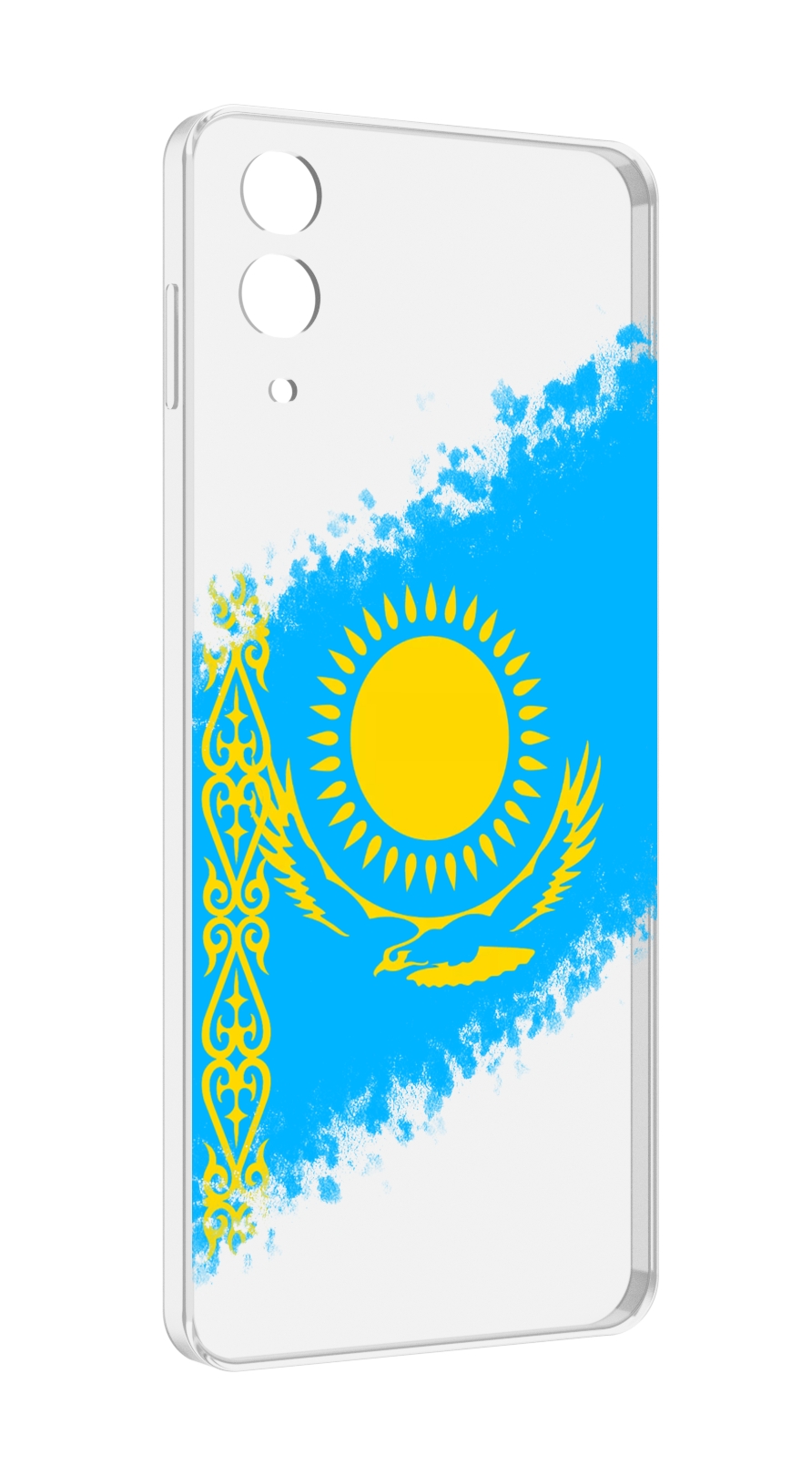 Чехол MyPads флаг Казахстана для Samsung Galaxy Z Flip 4 (SM-F721)