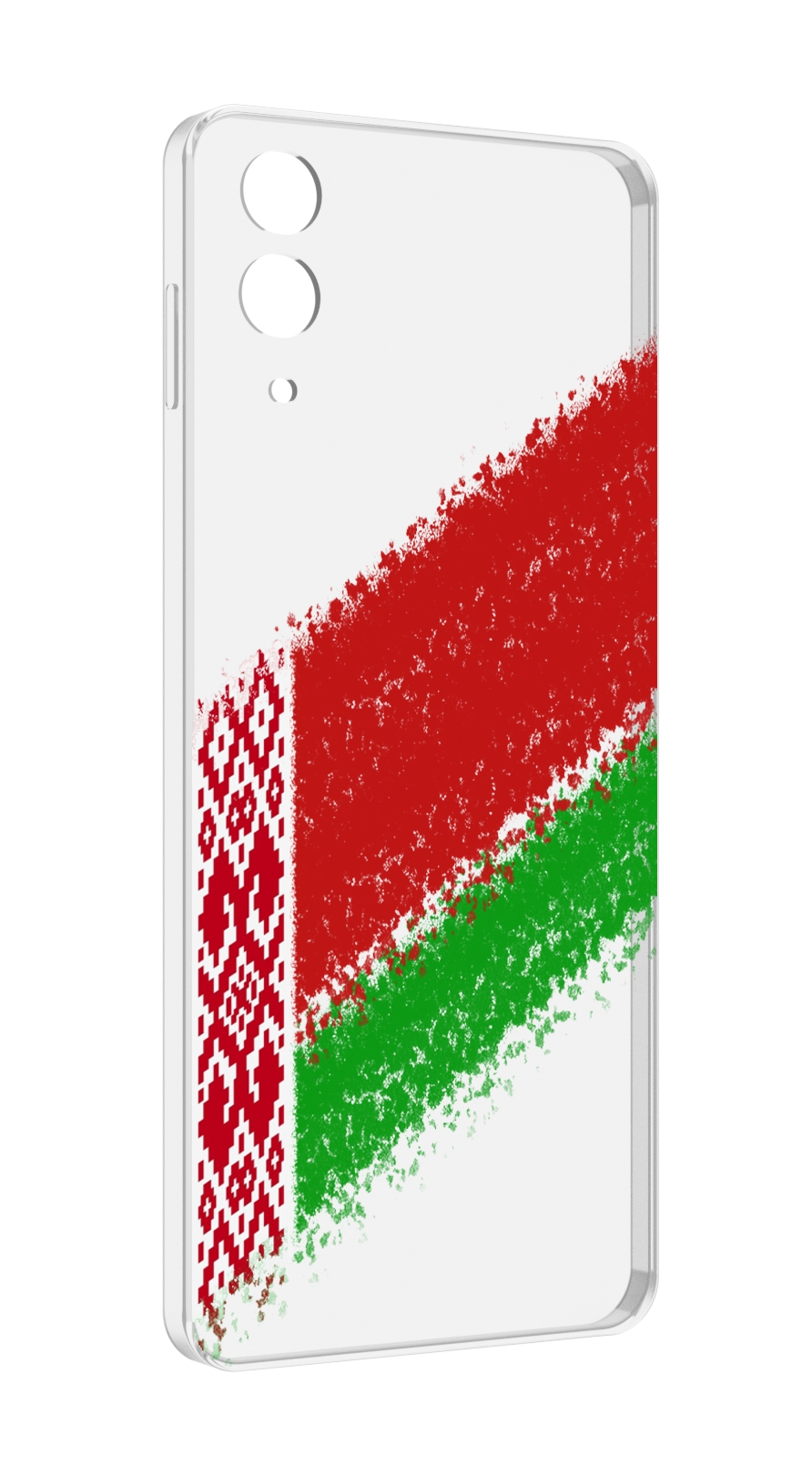 Чехол MyPads флаг Белорусии мужской для Samsung Galaxy Z Flip 4 (SM-F721)