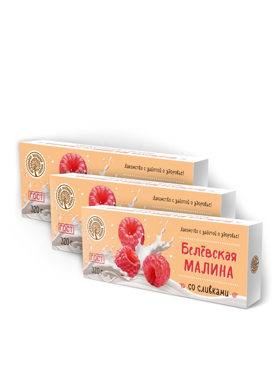 

Малина со сливками "Белёвский продукт" 320 грамм, Малина со сливками