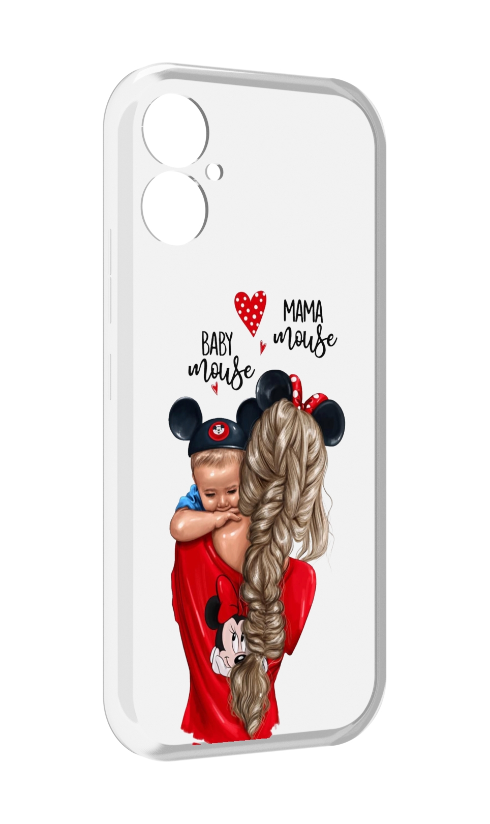 

Чехол MyPads Мама-маус женский для Tecno Spark 9 Pro \ Spark 9T, Прозрачный, Tocco