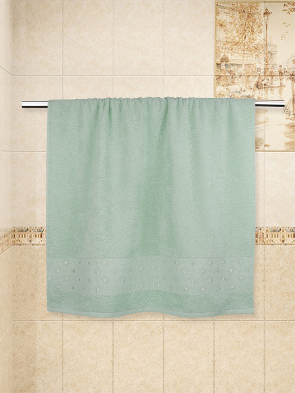 фото Банное полотенце махровое 70х130 см хлопок 100% для бани, сауны, бассейна, ванной bravo
