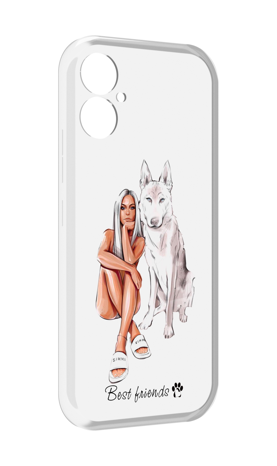

Чехол MyPads Лучшие-друзья для Tecno Spark 9 Pro \ Spark 9T, Прозрачный, Tocco