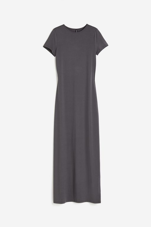 

Платье женское H&M 1208745 серое M, Серый, 1208745