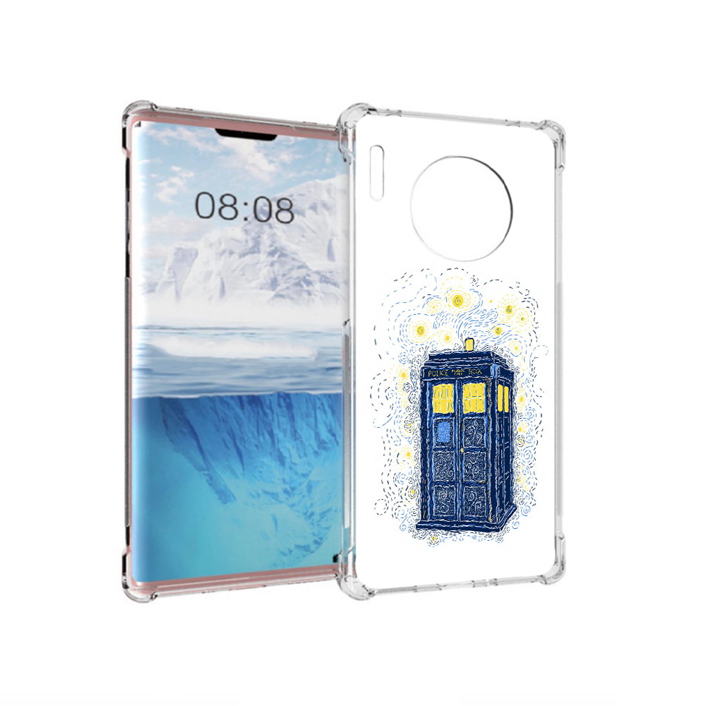 

Чехол MyPads Tocco для Huawei Mate 30 Pro будка рисунок, Прозрачный, Tocco