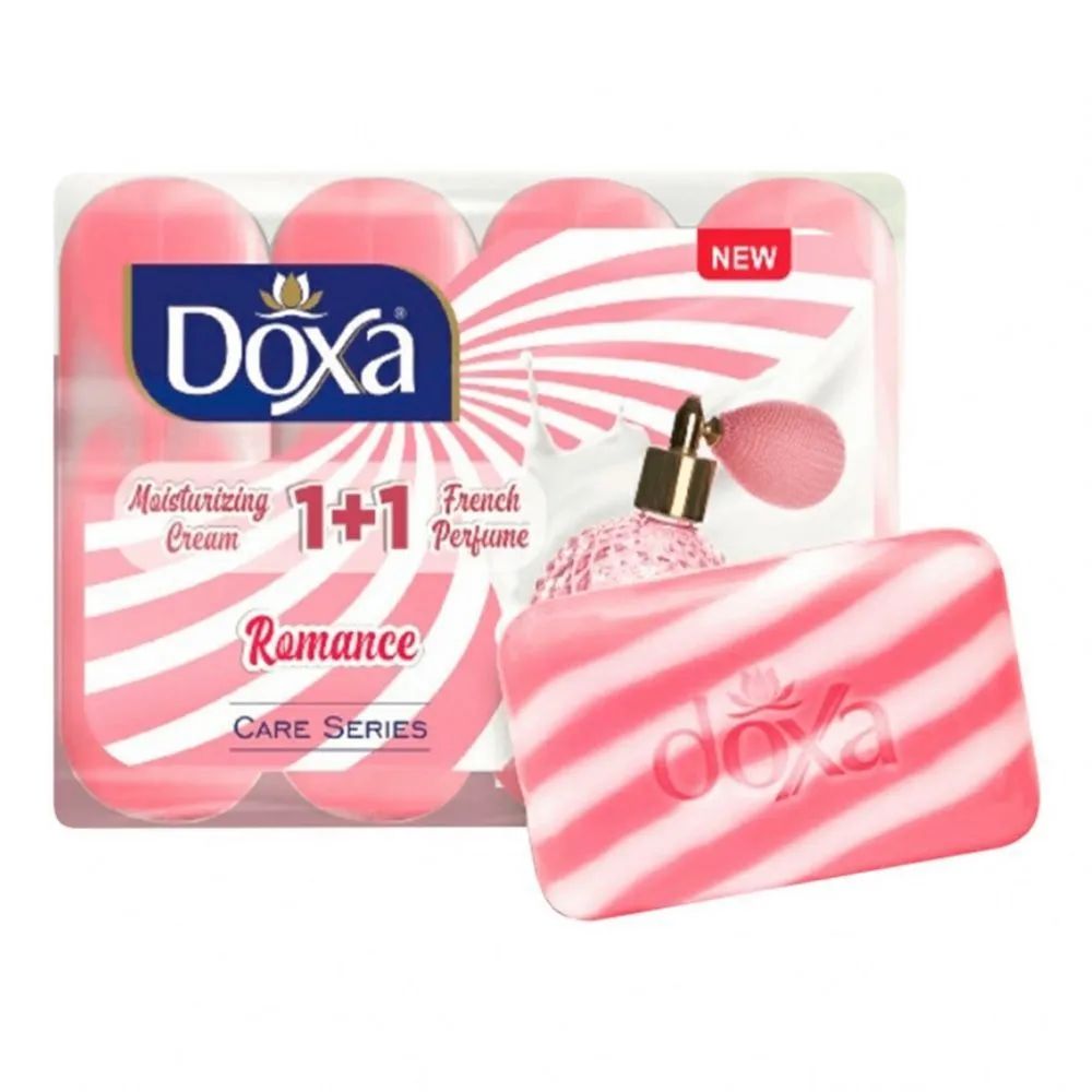 Мыло твердое DOXA серия CARE с увлажняющим кремом ROMANCE экопак 80г х 4шт. doxa мыло туалетное beauty soap орхидея огурец 480