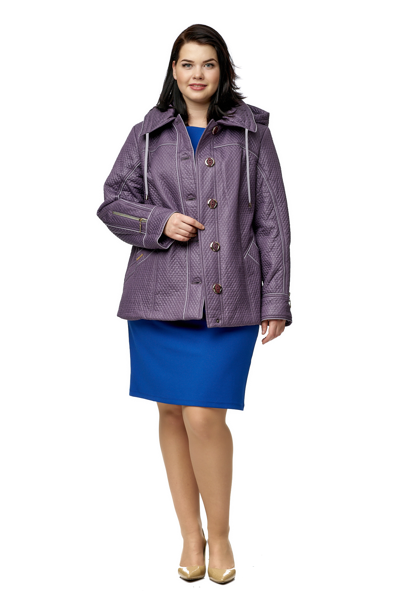 

Куртка женская МОСМЕХА 8010575 фиолетовая 54 RU, Фиолетовый, 8010575