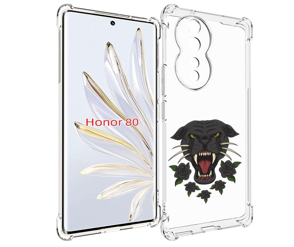 

Чехол MyPads Пантера для Honor 80, Прозрачный, Tocco