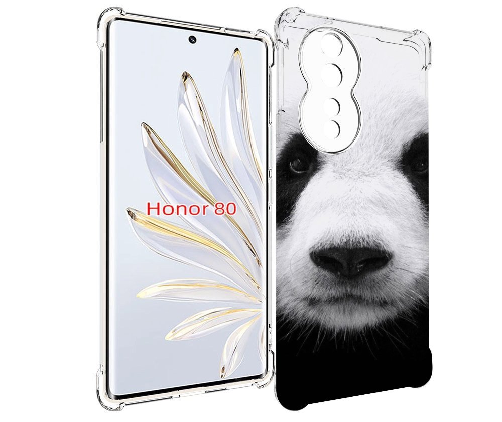 

Чехол MyPads Панда-портрет для Honor 80, Прозрачный, Tocco