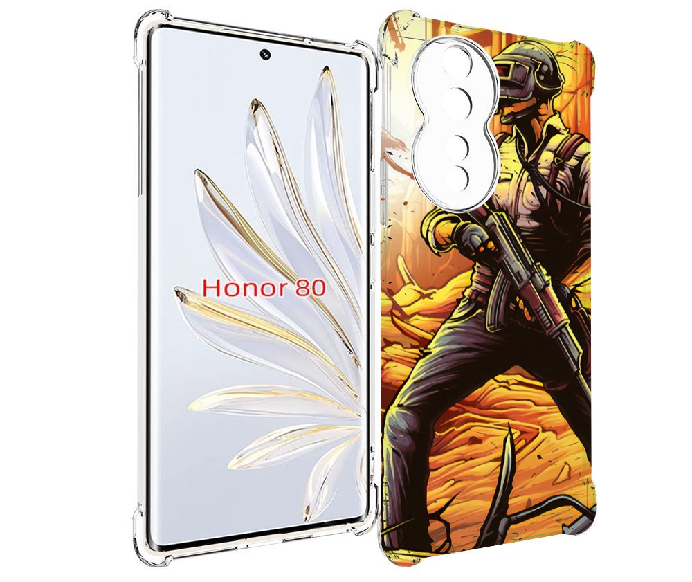 

Чехол MyPads Пабг для Honor 80, Прозрачный, Tocco