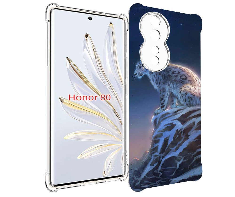 

Чехол MyPads Одинокий-Барс для Honor 80, Прозрачный, Tocco