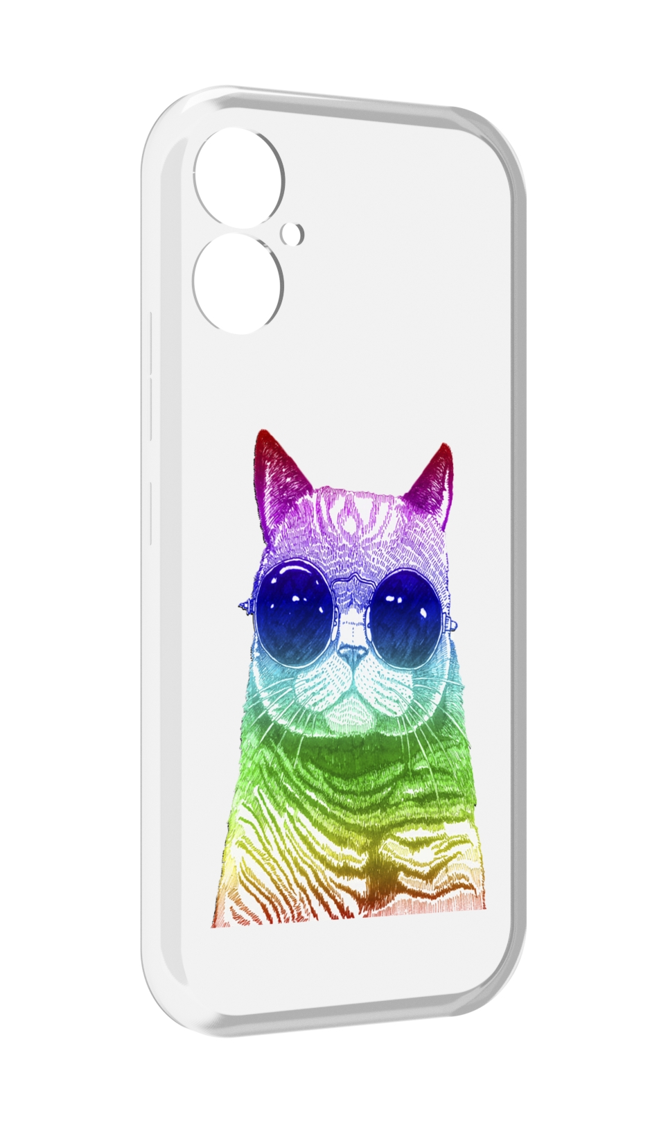 

Чехол MyPads Кот в очках для Tecno Spark 9 Pro \ Spark 9T, Прозрачный, Tocco
