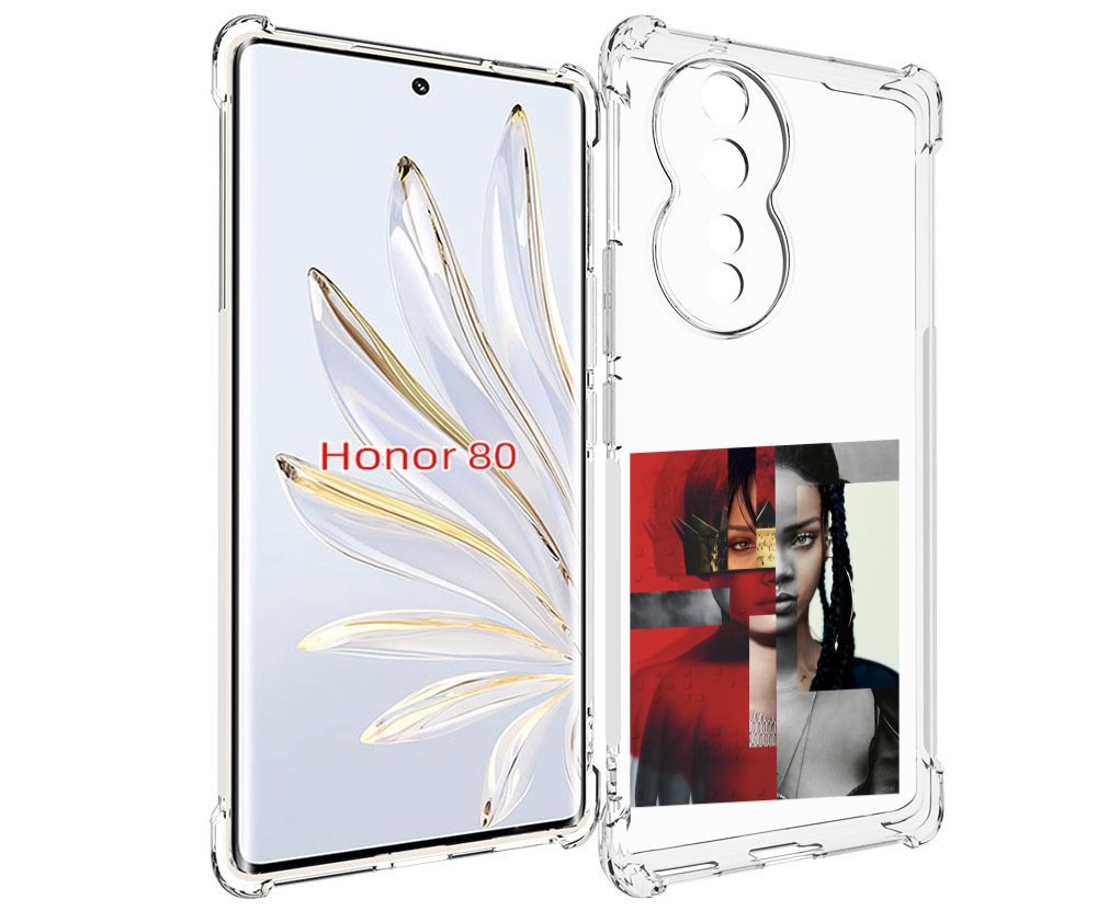 

Чехол MyPads Обложка-Рианна для Honor 80, Прозрачный, Tocco