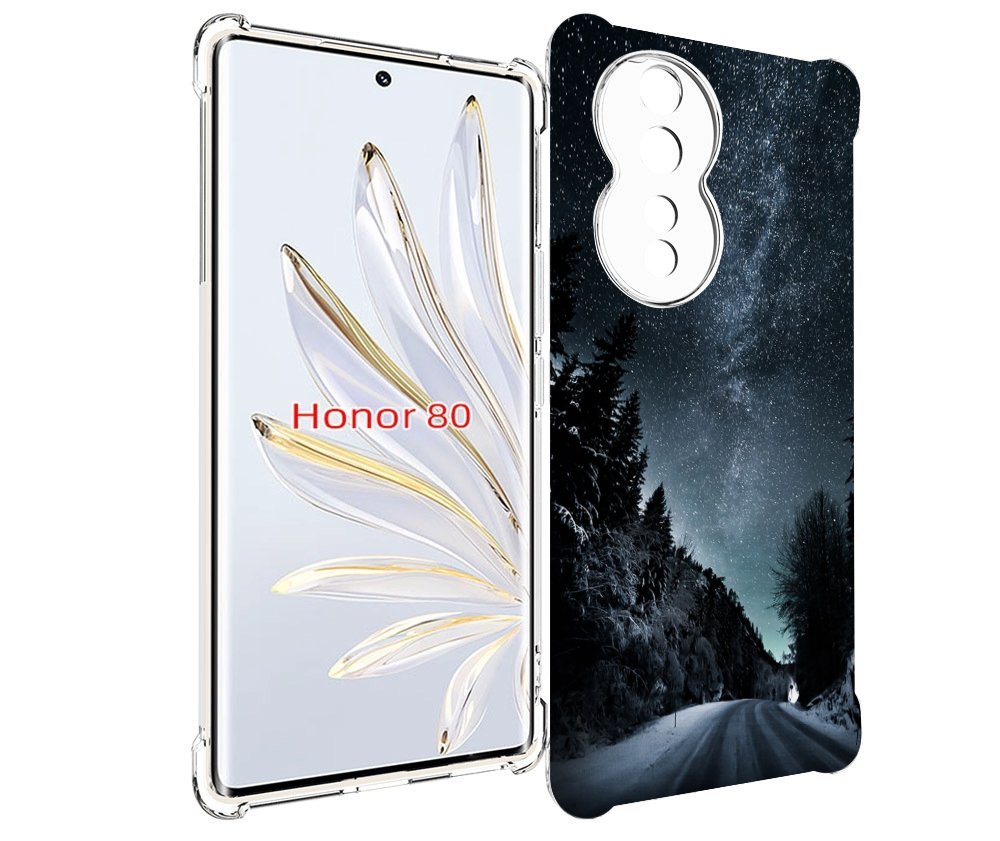 

Чехол MyPads Ночной-лес для Honor 80, Прозрачный, Tocco