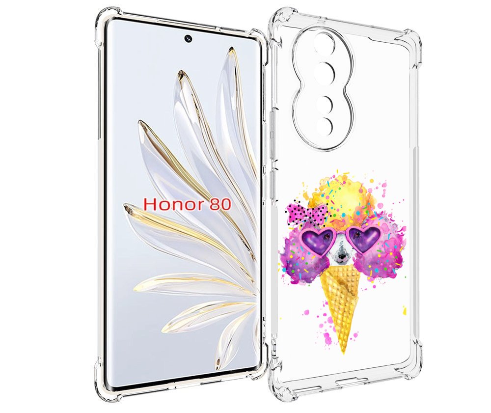 

Чехол MyPads Рожок для Honor 80, Прозрачный, Tocco