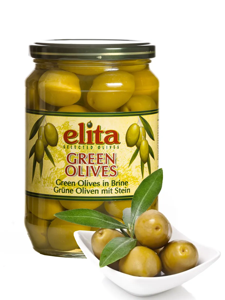 Греческие оливки с косточкой S.S. Mammouth 70-90 720мл ст/б 