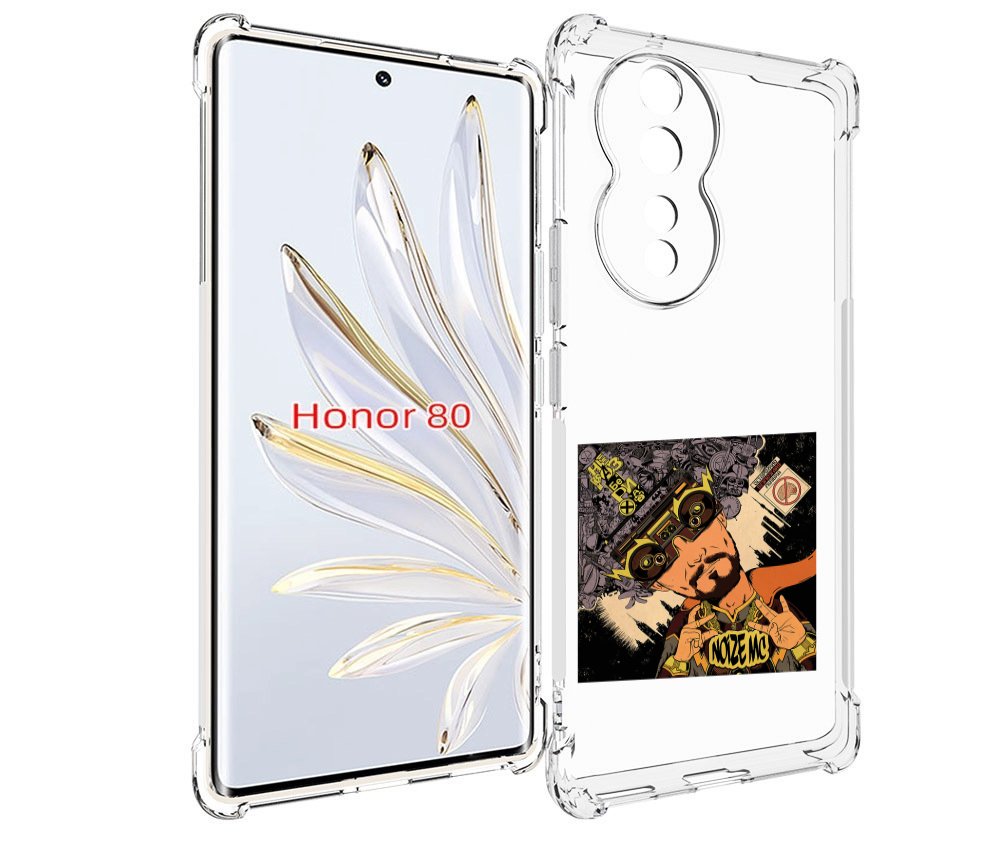 

Чехол MyPads Неразбериха Noize MC для Honor 80, Прозрачный, Tocco