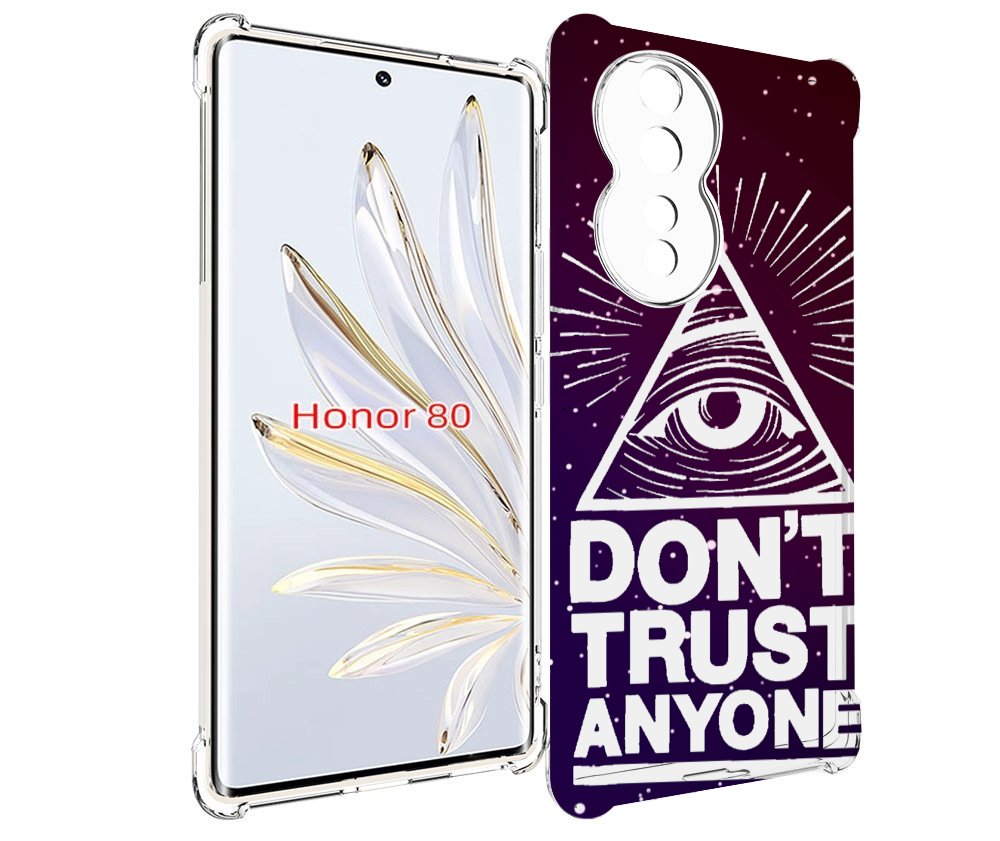 

Чехол MyPads Не-доверяй для Honor 80, Прозрачный, Tocco