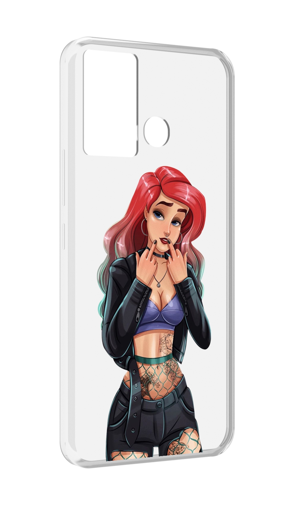

Чехол MyPads Ариэль-русалочка-готика для Infinix Hot 12 Play, Прозрачный, Tocco