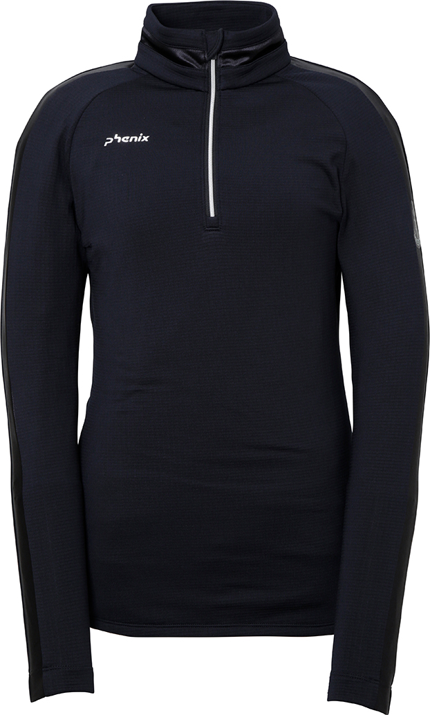 фото Толстовка женская phenix chalcedony 1/2 zip tee черная 42 eu