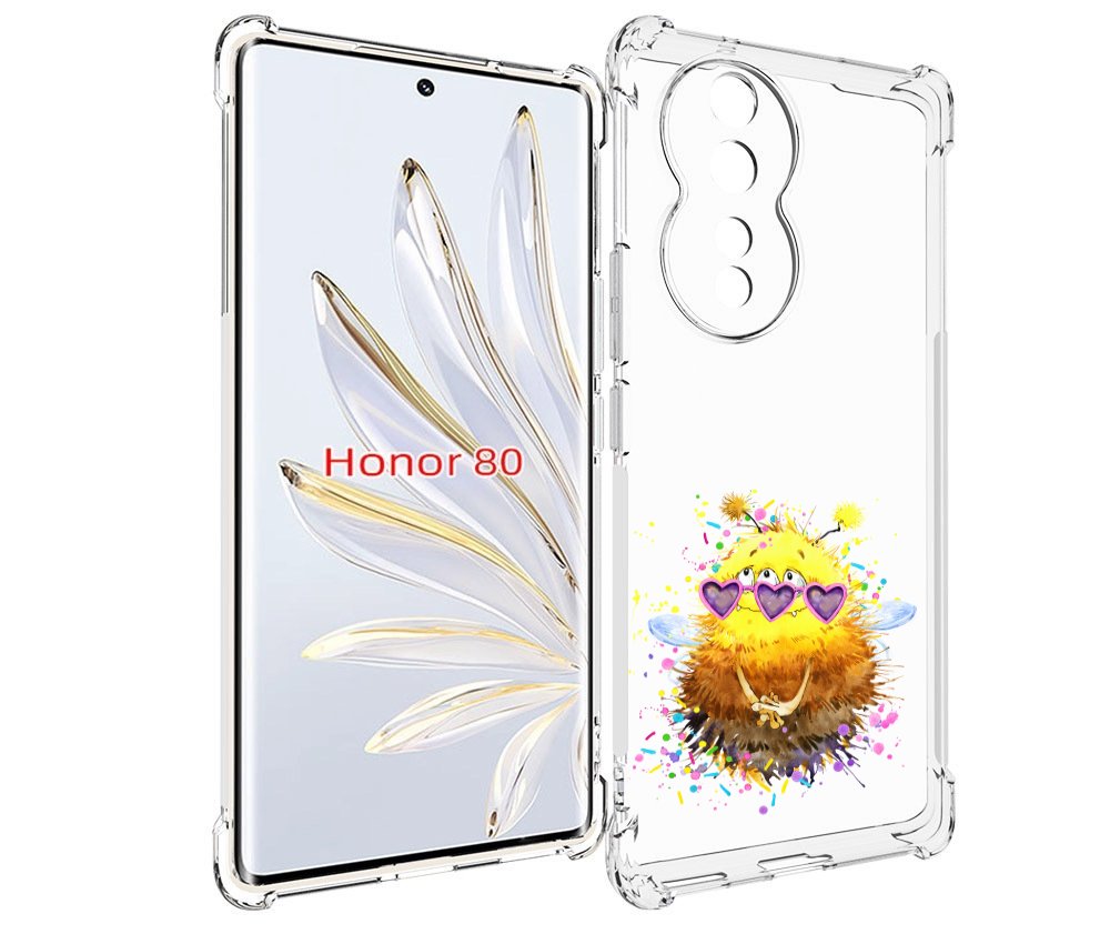 

Чехол MyPads Пушитый шмель для Honor 80, Прозрачный, Tocco